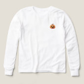 Halloween Ghost Candle Lettering Long Sleeve T (Voorkant)
