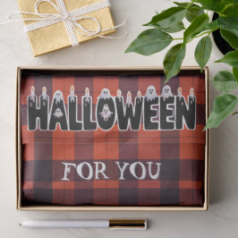 Halloween Ghost Candle Lettering Tissuepapier