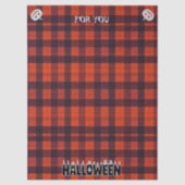 Halloween Ghost Candle Lettering Tissuepapier (Voorkant)