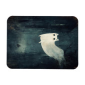 Halloween Ghost Cat Magneet (Horizontaal)