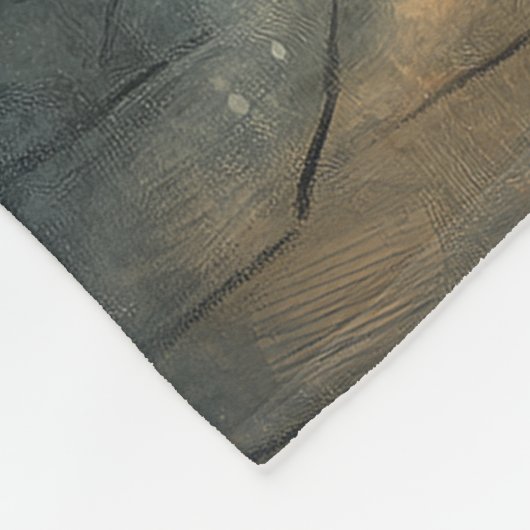 Halloween Ghost & Cat Ontmoeting Fleece Deken (Hoek)