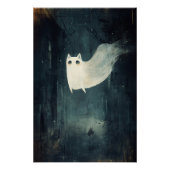 Halloween Ghost Cat Perfect Poster (Voorkant)