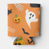 Halloween Ghost Cat Pumpkin Patroon Blikjeskoeler (Voorkant)