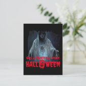 Halloween Ghost Catchy Phrases Briefkaart (Staand voorkant)