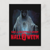 Halloween Ghost Catchy Phrases Briefkaart (Voorkant)