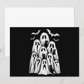 Halloween Ghost Cats Lover Herfst Spooky Season Kaart (Voorkant / Achterkant)