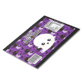 Halloween Ghost Chip Bag Wrappers Party Favorieten Notitieblok (Schuin)