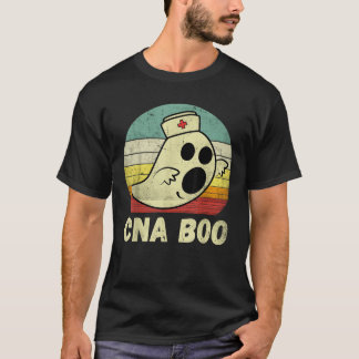  Halloween Ghost CNA Boo Nurse Nursing Medi T-shirt
