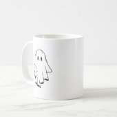 Halloween Ghost Coffee Mok 11oz Fixed Design (Voorkant links)