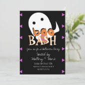 Halloween Ghost Costume Party Boo Bash Uitnodiging (Staand voorkant)