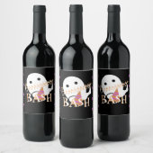 Halloween Ghost Costume Party Wijn Etiket (Flessen)