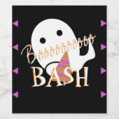 Halloween Ghost Costume Party Wijn Etiket (Enkel label)