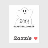 Halloween Ghost Custom-Cut vinylsticker Sticker (Vel)