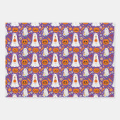 Halloween Ghost Dog Wrapping Paper Set van 3 (Voorkant)