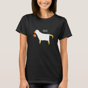 Halloween Ghost Dog Yellow Labrador T-shirt