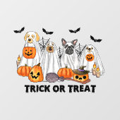 Halloween Ghost Dogs Venster Cling Raamsticker (Vel)