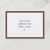 Halloween Ghost drijft je kant op! Visitekaartje (Achterkant)