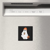 Halloween Ghost Drink Coffee Ghost Ice Coffee M Magneet (Insitu (Vaatwasser))