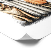 Halloween Ghost Duitse herdershond Poster (Hoek)