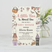 Halloween Ghost Een klein boe is te wijten aan Bab Kaart (Staand voorkant)