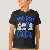 Halloween Ghost Ems Emt Paramedic Funny Emergency  T-shirt (Voorkant)