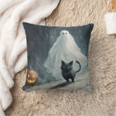 Halloween Ghost en Black Cat Kussen (Deken)