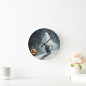 Halloween Ghost en Black Cat Ronde Klok (Huis)