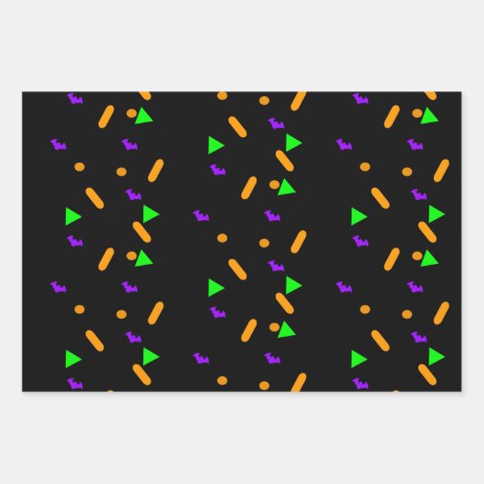 Halloween Ghost en Confetti Inpakpapier Vel (Voorkant 2)