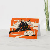  Halloween Ghost en Haunted House Card Kaart (Voorkant)