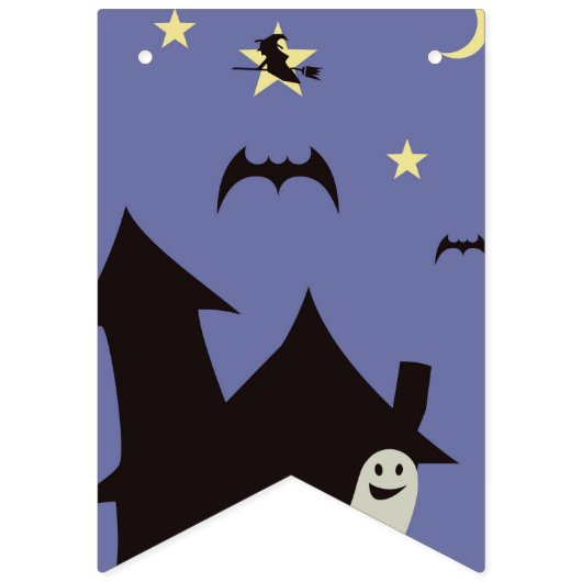 Halloween Ghost en heksen Vlaggetjes (Tweede vlag)