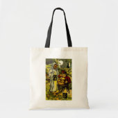 Halloween Ghost en Jack-o-Lantern Tote Bag (Voorkant)