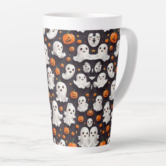 Halloween Ghost en Pumpkin Latte Mok (Rechterhoek)