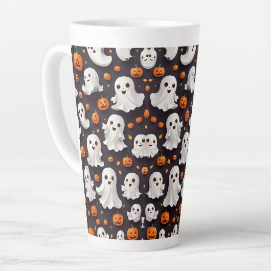 Halloween Ghost en Pumpkin Latte Mok (Linkerhoek)