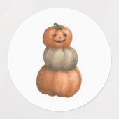 Halloween Ghost en Pumpkin sticker set (Design 2)