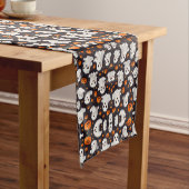 Halloween Ghost en Pumpkin Table Runner Korte Tafelloper (Voorbeeld)
