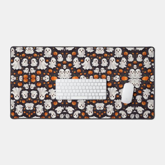 Halloween Ghost en Pumpkins Desk Mat (Keyboard & Muis)