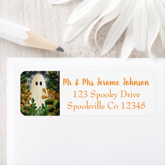 Halloween Ghost Etiket (Insitu)