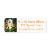 Halloween Ghost Etiket (Voorkant)