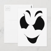 Halloween Ghost Face Briefkaart (Voorkant / Achterkant)