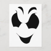 Halloween Ghost Face Briefkaart (Voorkant)