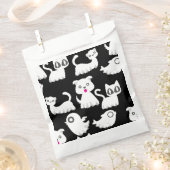 Halloween Ghost Ferret Dog Black Bedankzakje (Geknipt)