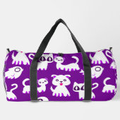 Halloween Ghost Ferret Dog paarse Plunjezak (Achterkant)