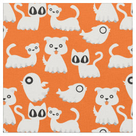 Halloween Ghost Ferret Dog sinaasappel Stof