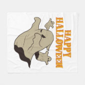 Halloween - Ghost Fleece Deken (Voorkant (Horizontaal))