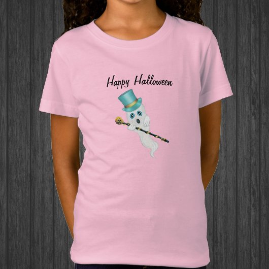 Halloween Ghost Funny Face Blue Top Hoed Skull Can