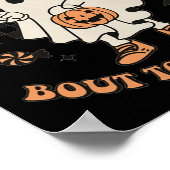 Halloween Ghost Geen waardigheid Bout To Bag Up Pe Poster (Hoek)