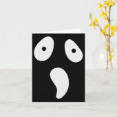 Halloween Ghost Gekke Gezichtskostuum Funny Scary Kaart (Gele Bloem)