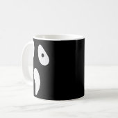 Halloween Ghost Gekke Gezichtskostuum Funny Scary Koffiemok (Voorkant links)
