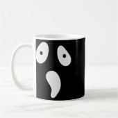 Halloween Ghost Gekke Gezichtskostuum Funny Scary Koffiemok (Links)