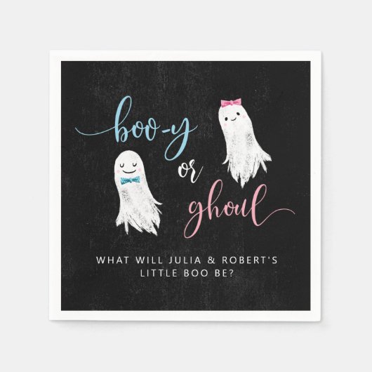Halloween Ghost Gender Release Party Servet (Voorkant)